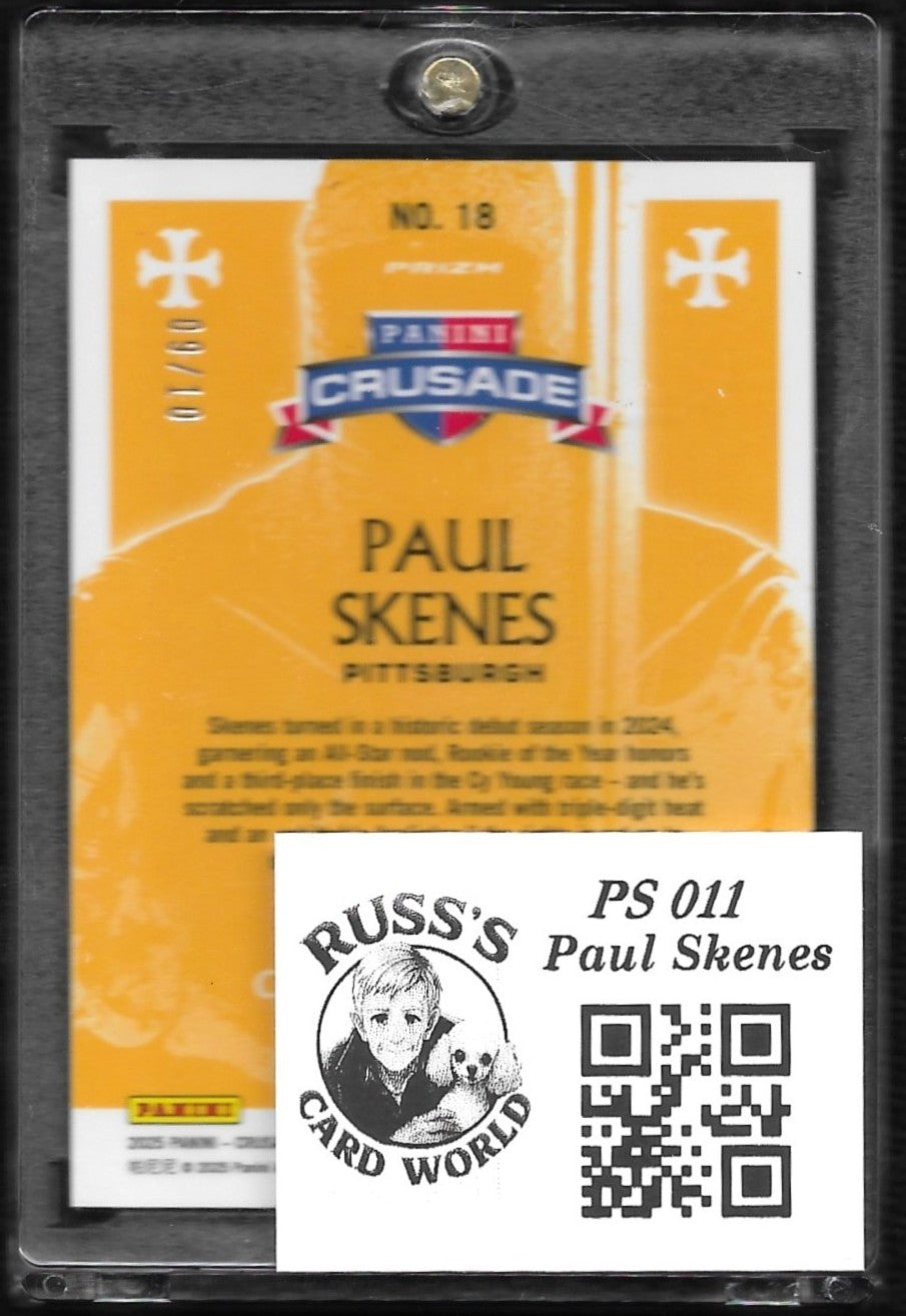 2025 Panini Crusade #18 Paul Skenes Call to Arms Gold #/10
