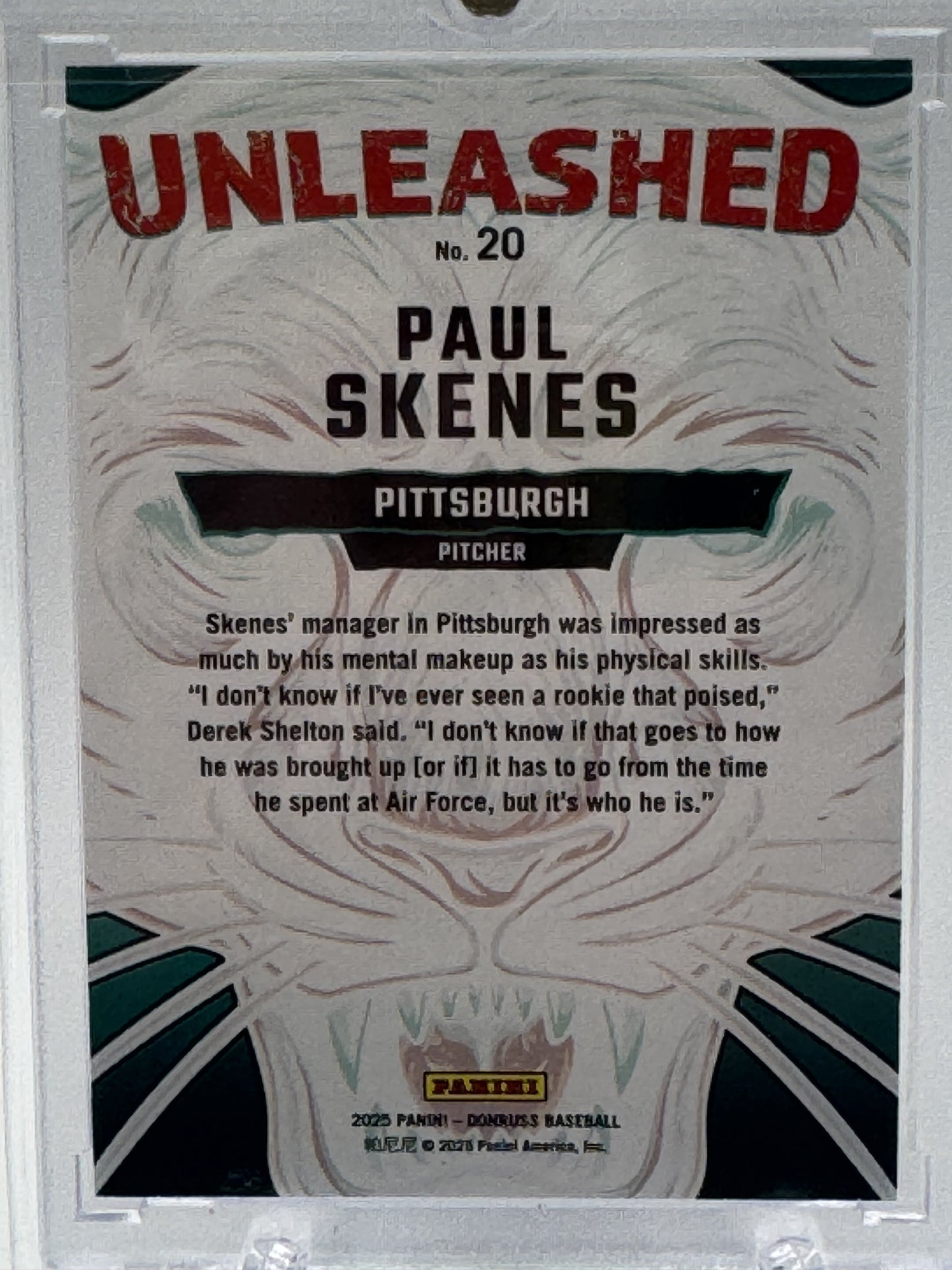2025 Donruss #20 Paul Skenes Unleashed Green Xplosion # 14/25