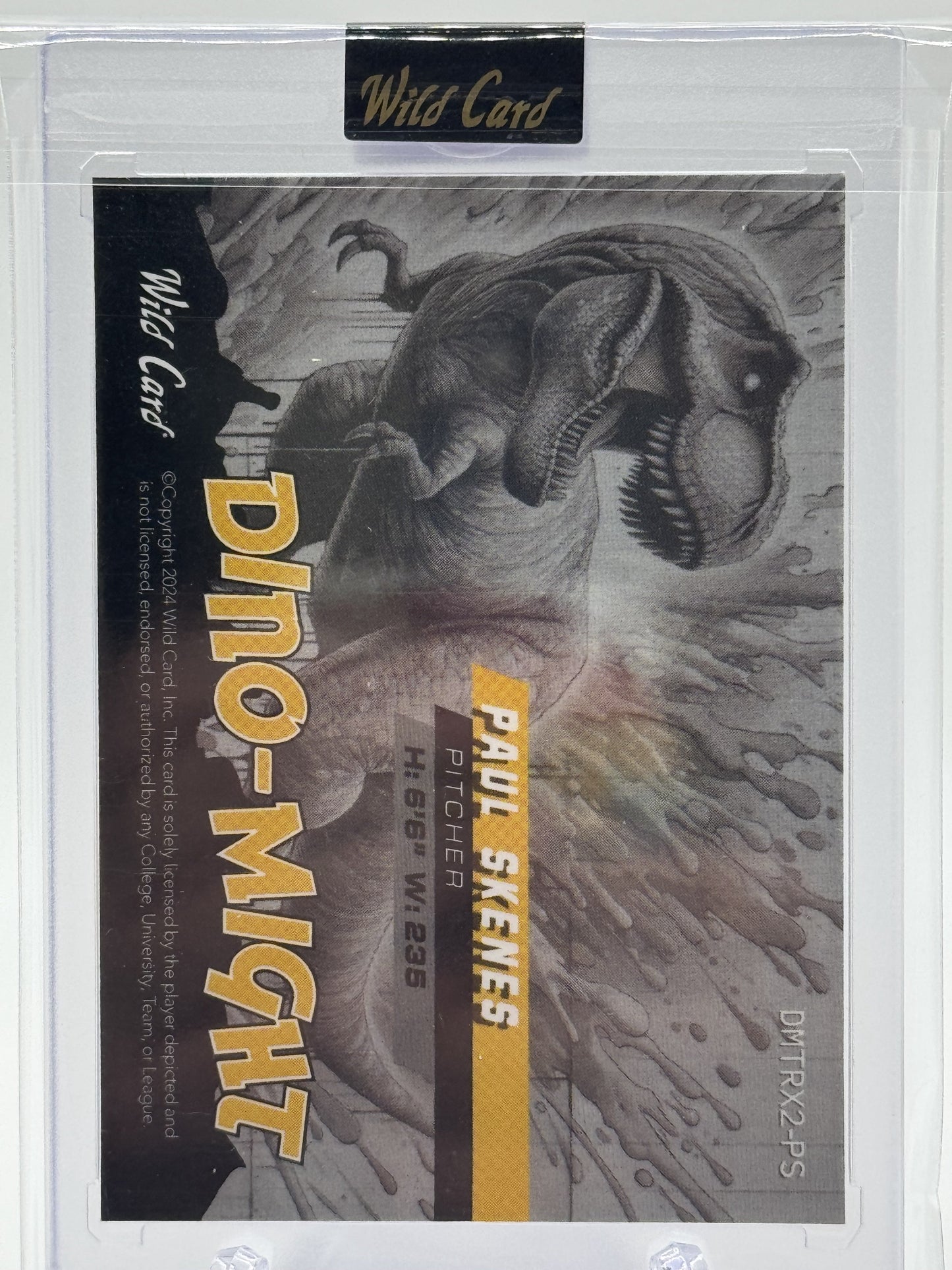 2024 WC Alumination Dino-Might - T-Rex Gold Vinyl True Paul Skenes # 1/1 Rookie