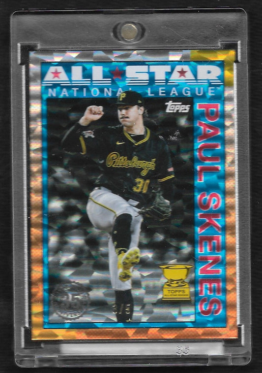 2025 Topps #90AS-17 Paul Skenes All-Stars Red Crackle Foil #/5
