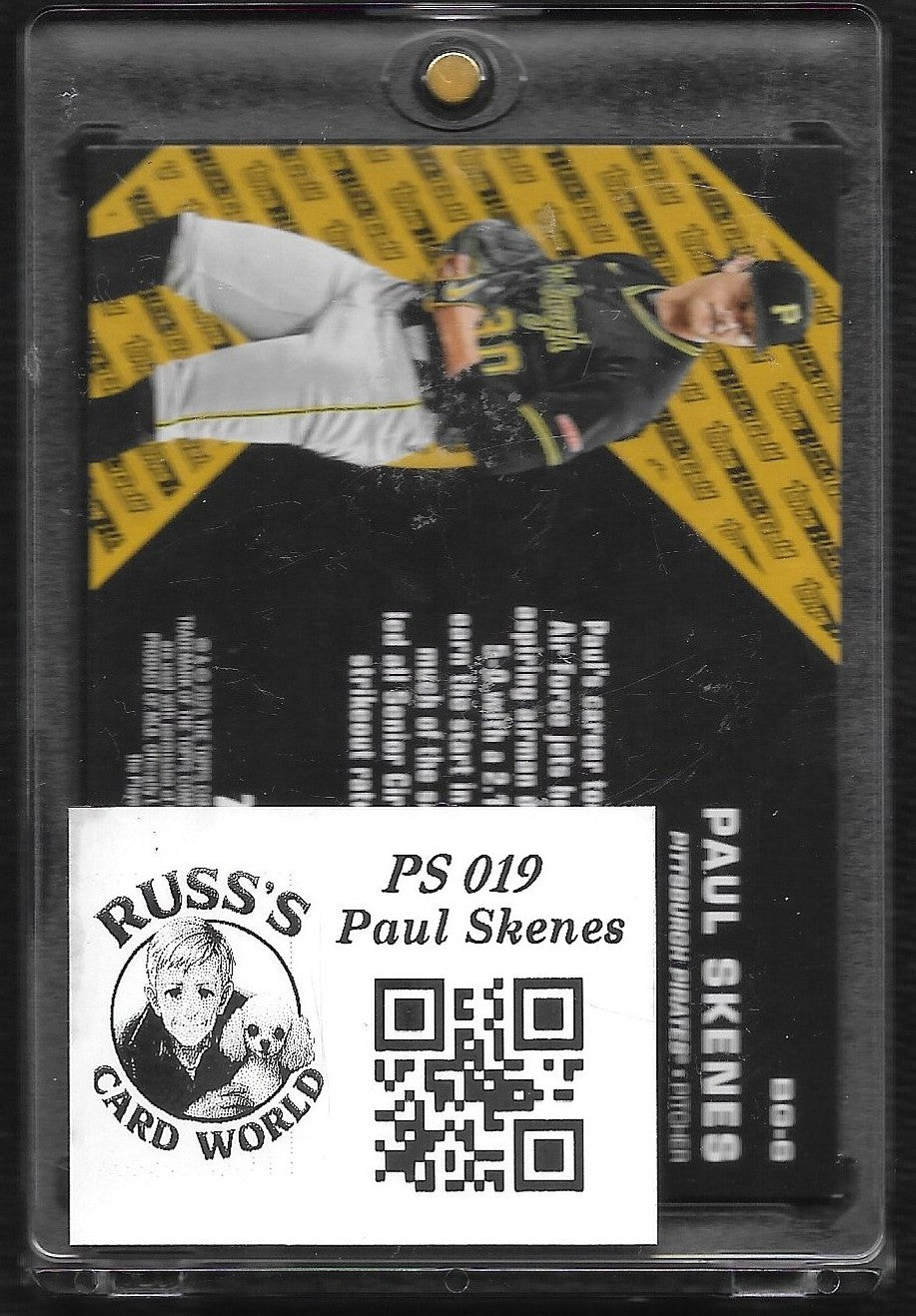 2025 Topps Update #BG-6 Paul Skenes Topps Black Gold Orange Foil # 22/25