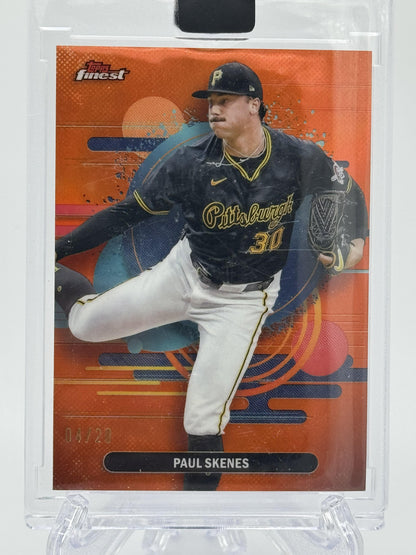 2025 Finest #103 Paul Skenes Orange #/20