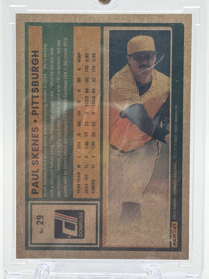 2025 Donruss #29 Paul Skenes Artist Proof # 04/25