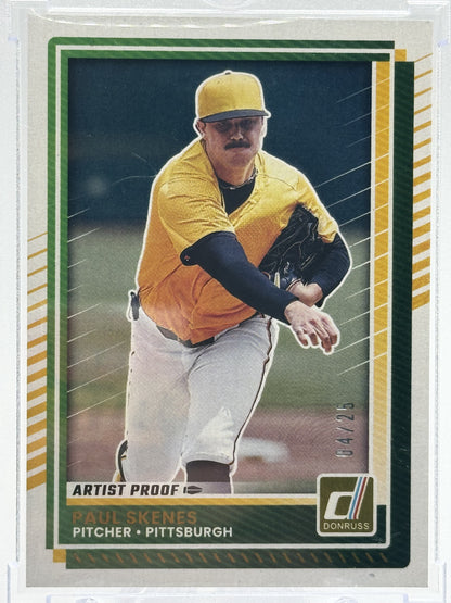 2025 Donruss #29 Paul Skenes Artist Proof # 04/25