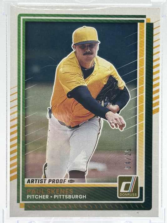 2025 Donruss #29 Paul Skenes Artist Proof # 04/25