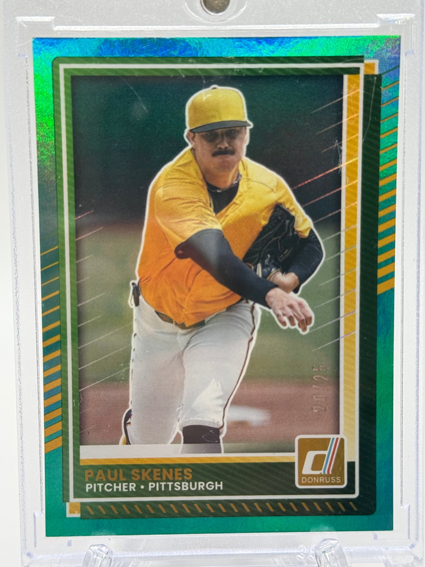 2025 Donruss #29 Paul Skenes Teal # 20/25 Jersey Match