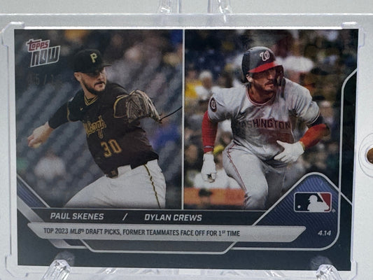 2025 Topps Now #70 Paul Skenes / Dylan Crews  # 5/10