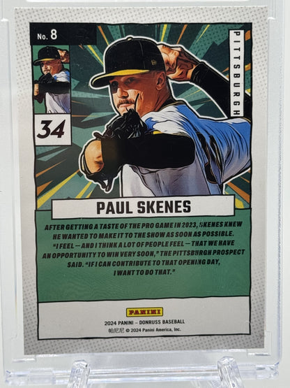 22024 Donruss #8 Paul Skenes Diamond Marvels Green Ice #/15