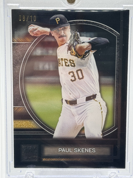 2025 Topps Museum Collection #9 Paul Skenes Black Diamond #/10