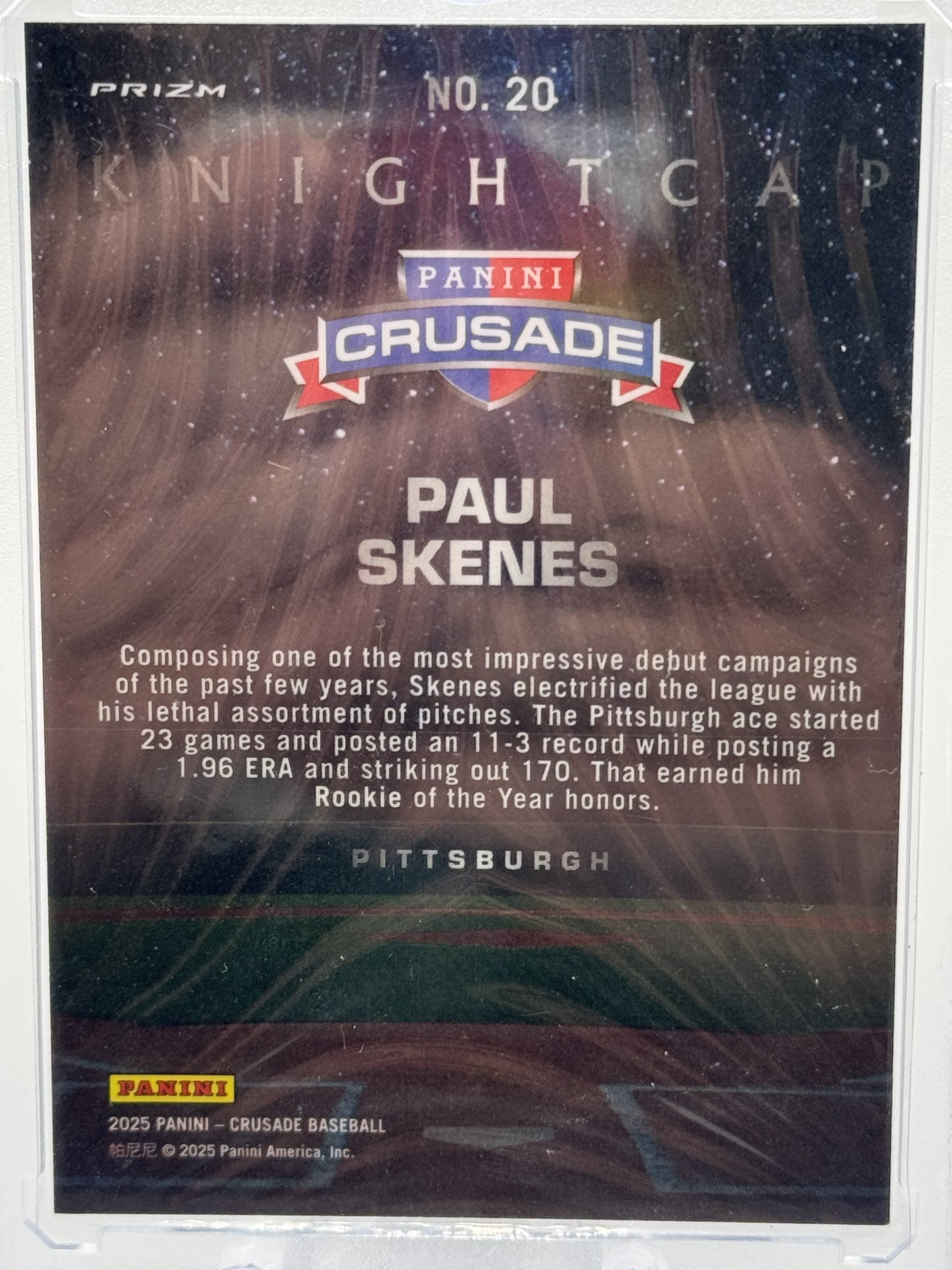 2025 Panini Crusade #20 Paul Skenes Knightcap