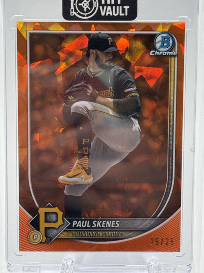 2025 Bowman Chrome Sapphire Edition #30 Paul Skenes Orange Sapphire # 25/25
