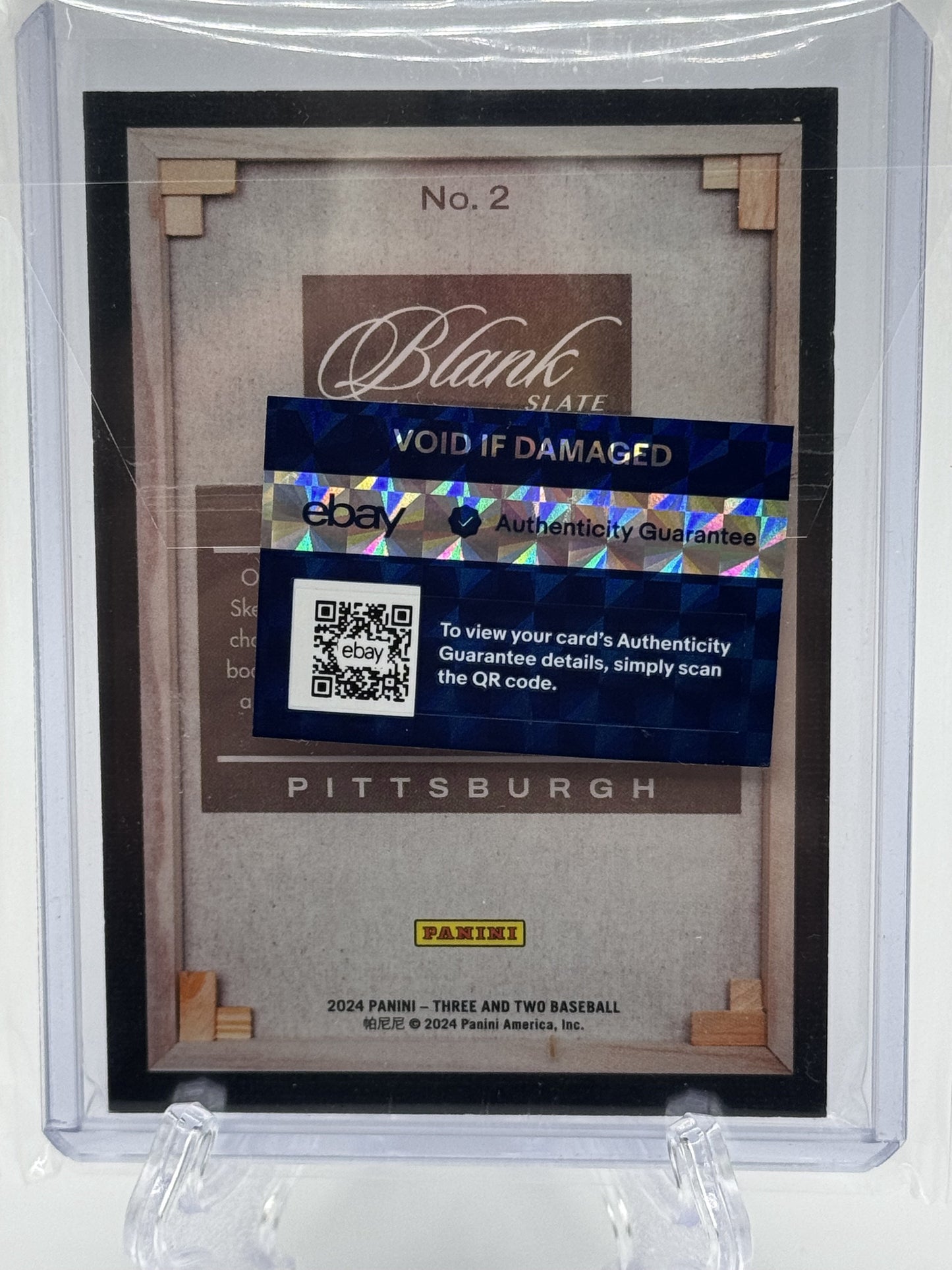 2024 Panini Three and Two #2 Paul Skenes Blank Slate