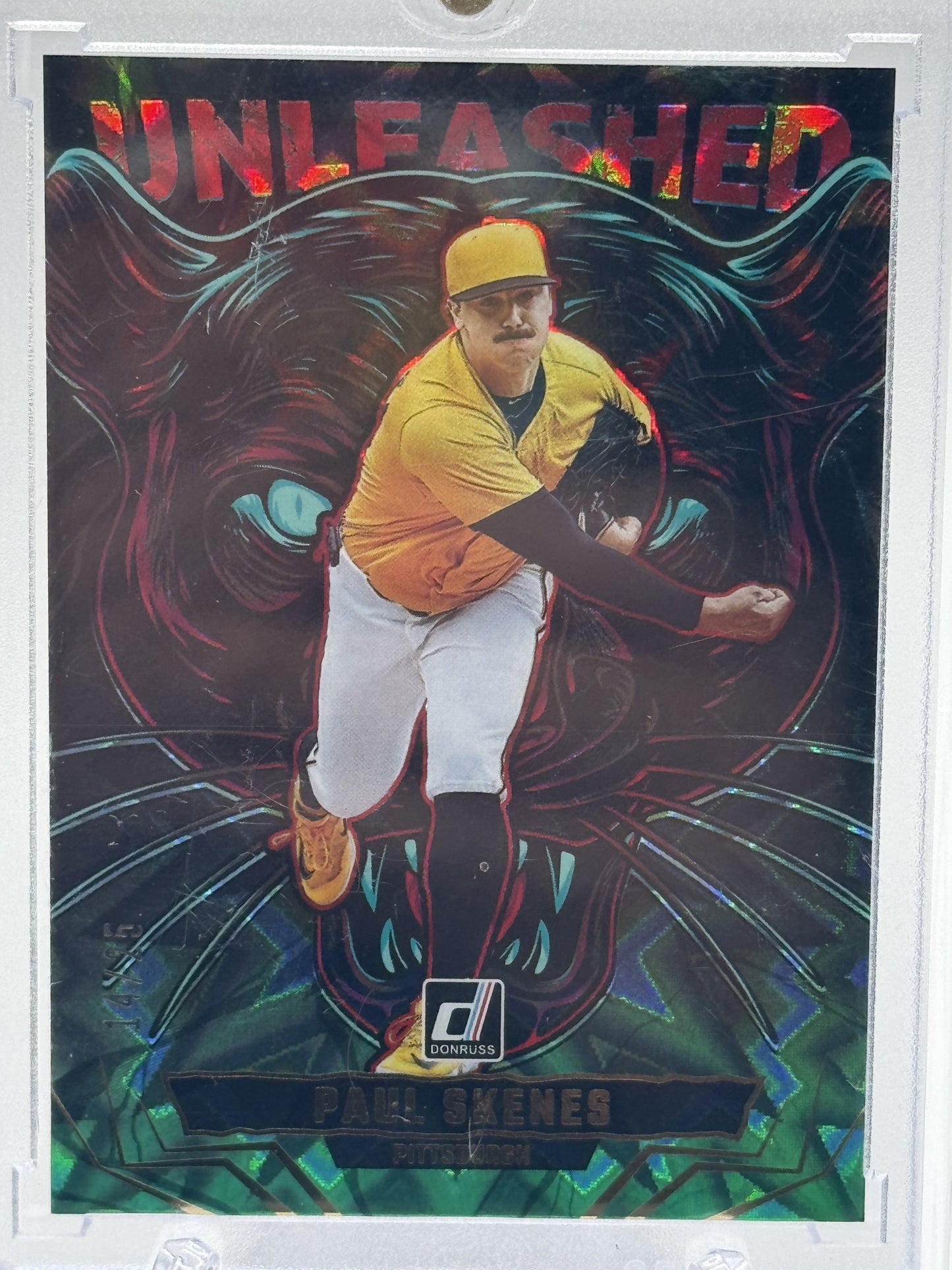 2025 Donruss #20 Paul Skenes Unleashed Green Xplosion # 14/25