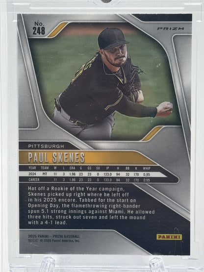 2025 Panini Prizm #248 Paul Skenes Glitter Prizms
