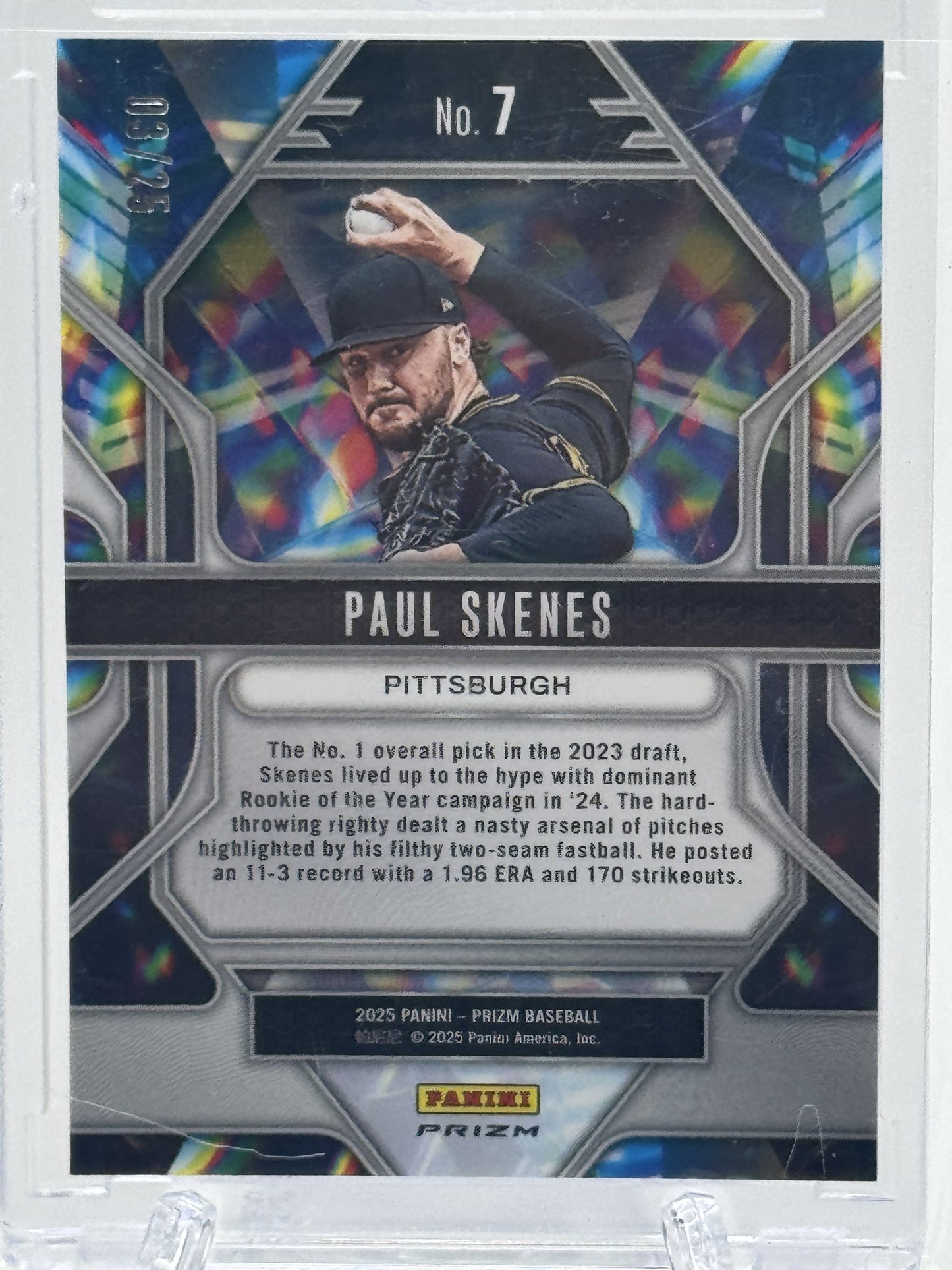 2025 Panini Prizm Paul Skenes Green Pulsar