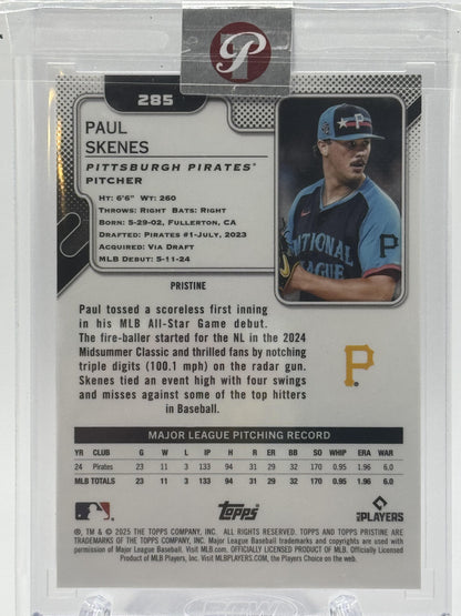 2025 Topps Pristine Paul Skenes Refractor