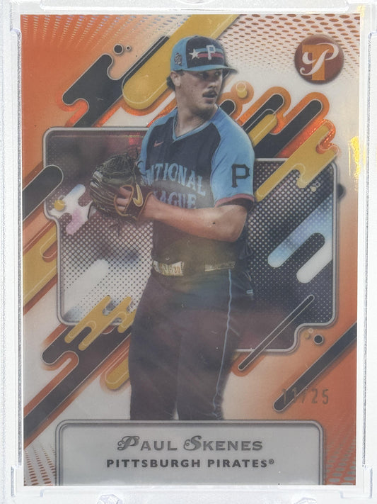 2025 Topps Pristine Paul Skenes Orange Refractor 11/25