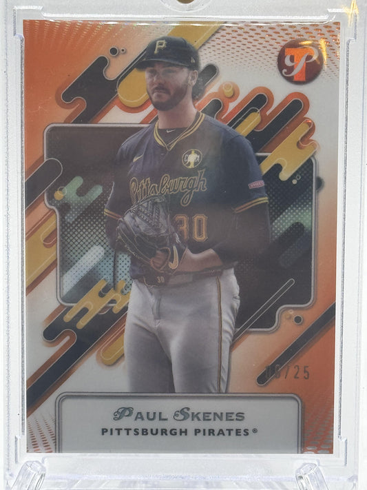 2025 Topps Pristine Paul Skenes Orange Refractor