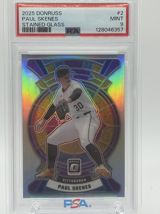 2025 Donruss 2 Paul Skenes Stained Glass PSA 9