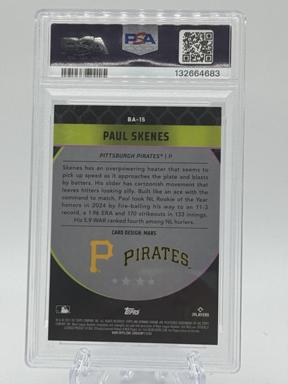 2025 Bowman Chrome BA-15 Paul Skenes Bowman Ascensions PSA 9