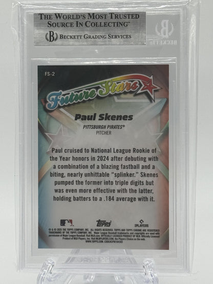 Paul Skenes FS-2 Orange Refractor BGS 9