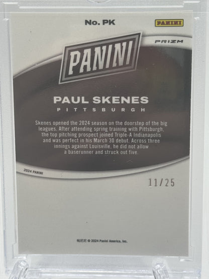 2024 Panini Black Friday Splash of Color Silver Vinyl #PK Paul Skenes 11/25