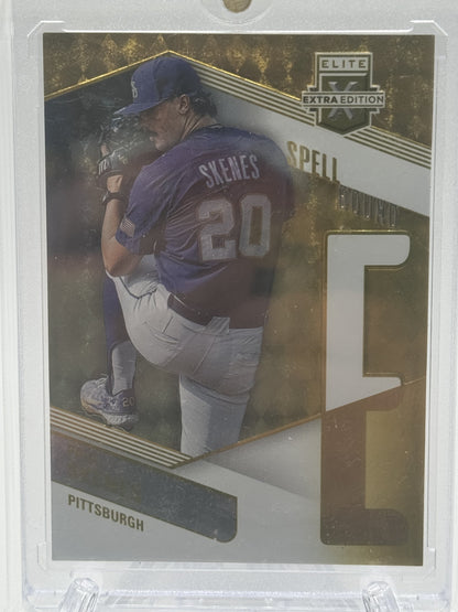2023 Panini Elite Extra Edition #SP-5 Paul Skenes Spellbound Gold # 1/10