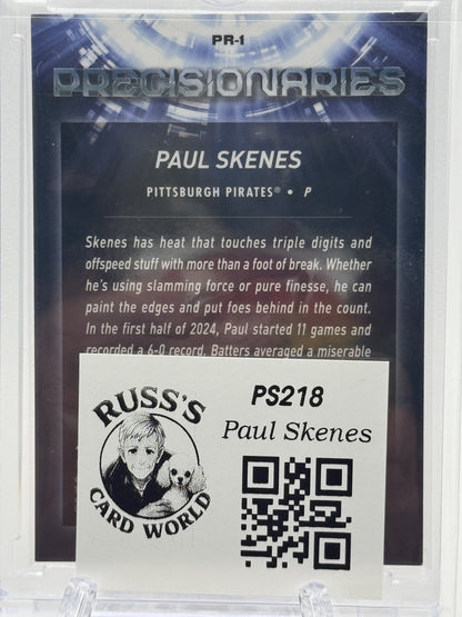 2025 Topps Pristine #PR-1 Paul Skenes Precisionaries Orange Refractor # 18/25