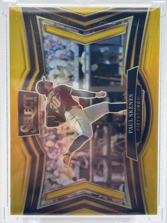 2025 Panini Select #249 Paul Skenes Gold Prizms # 10/10