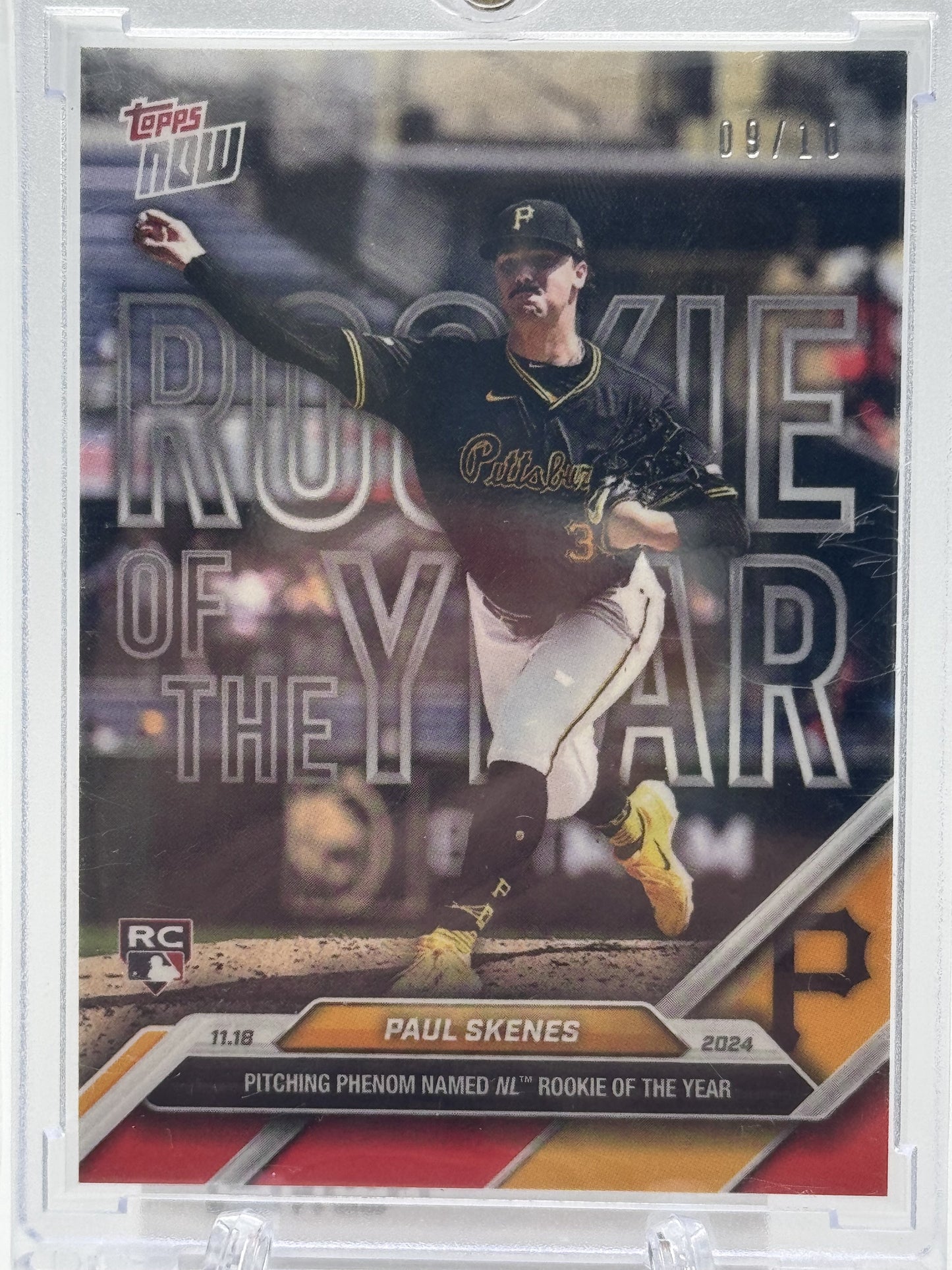2024-25 Topps Now Off-Season ROY #OS-2 Paul Skenes Season - Red # 9/10