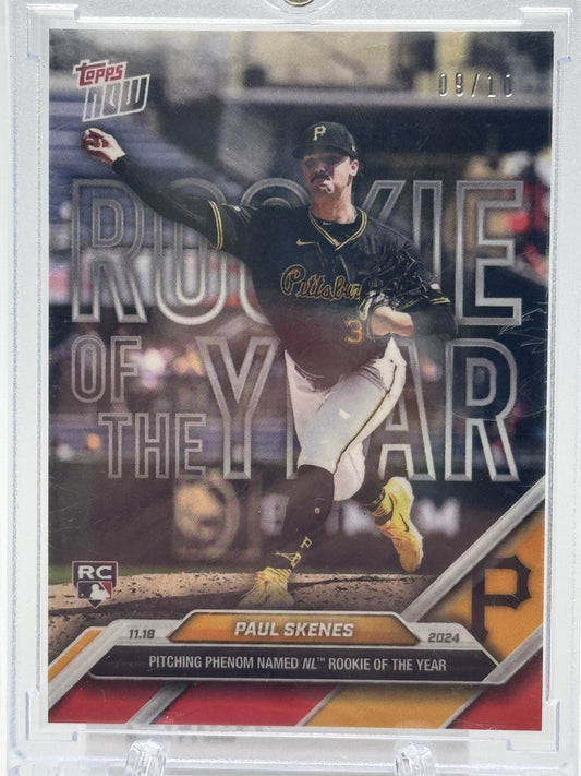 2024-25 Topps Now Off-Season ROY #OS-2 Paul Skenes Season - Red # 9/10