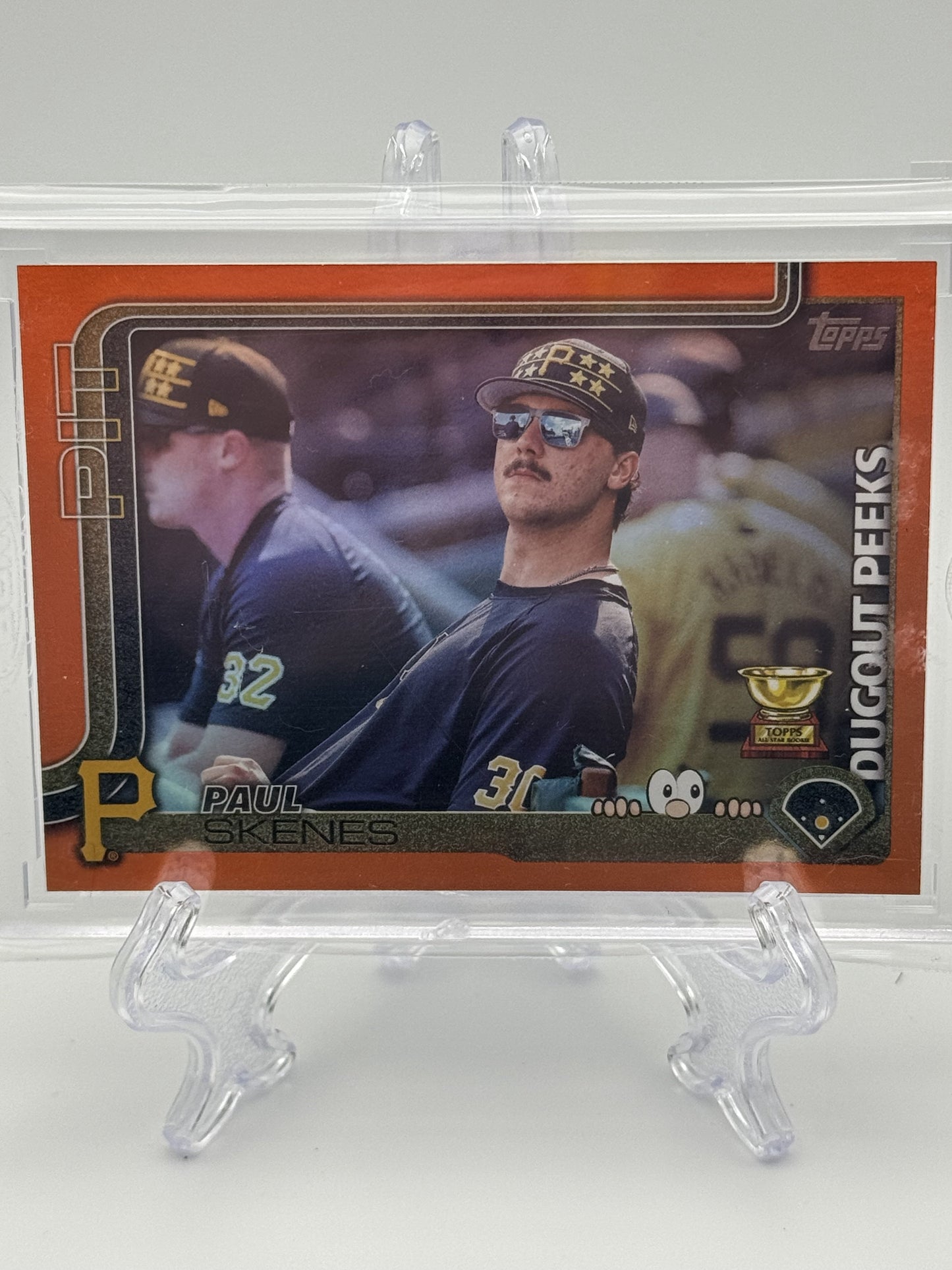 2025 Topps #DP-13 Paul Skenes Dugout Peeks Orange # 10/25