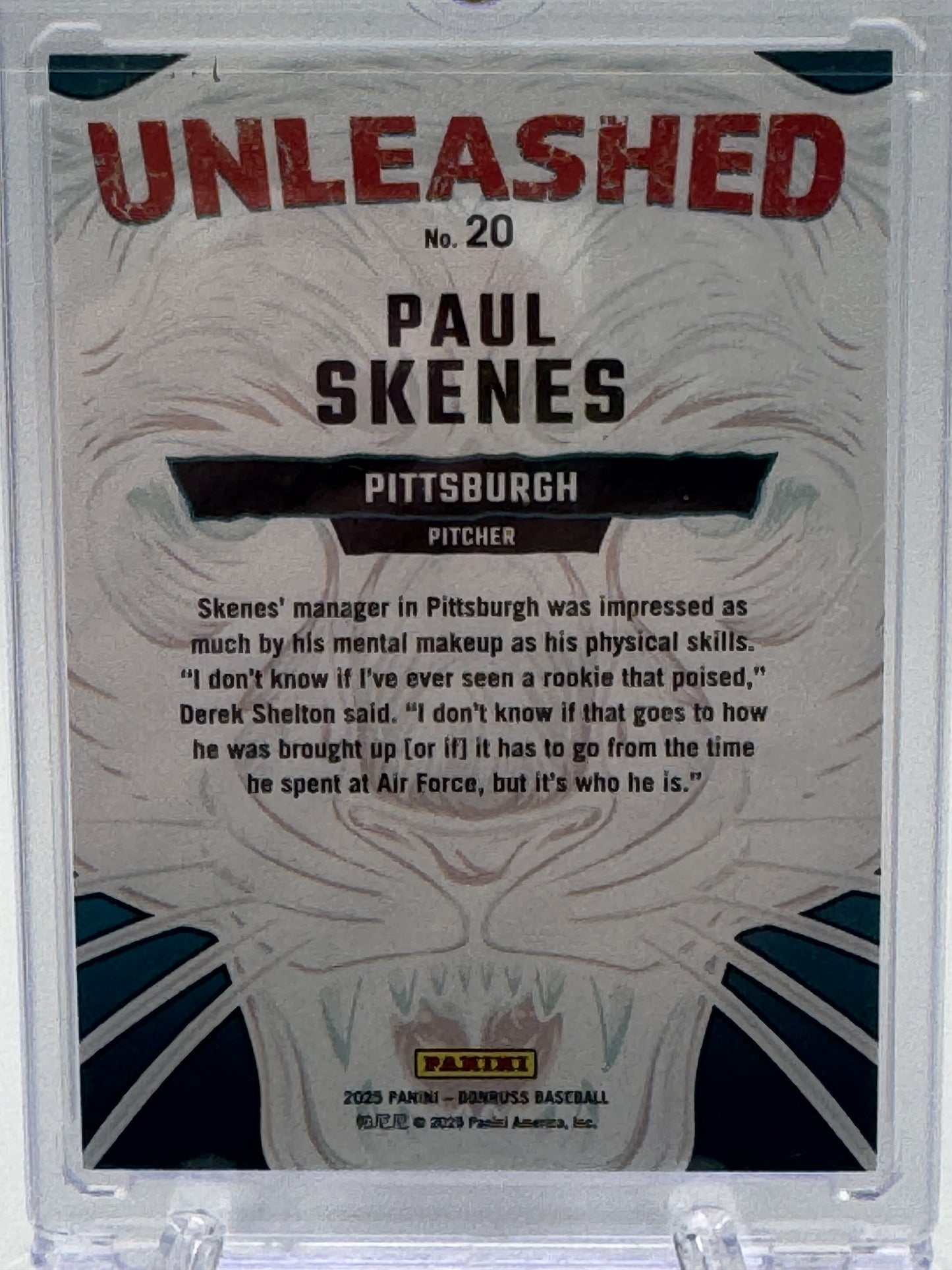 2025 Donruss #20 Paul Skenes Unleashed Purple Laser # 13/15