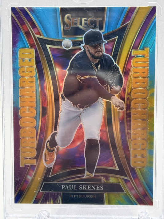 2024 Panini Select #11 Paul Skenes Turbo Charged Tie-Dye Prizms # 18/25