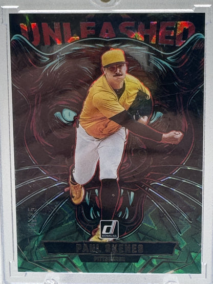 2025 Donruss #20 Paul Skenes Unleashed Green Xplosion # 14/25