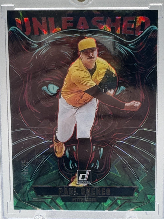 2025 Donruss #20 Paul Skenes Unleashed Green Xplosion # 14/25