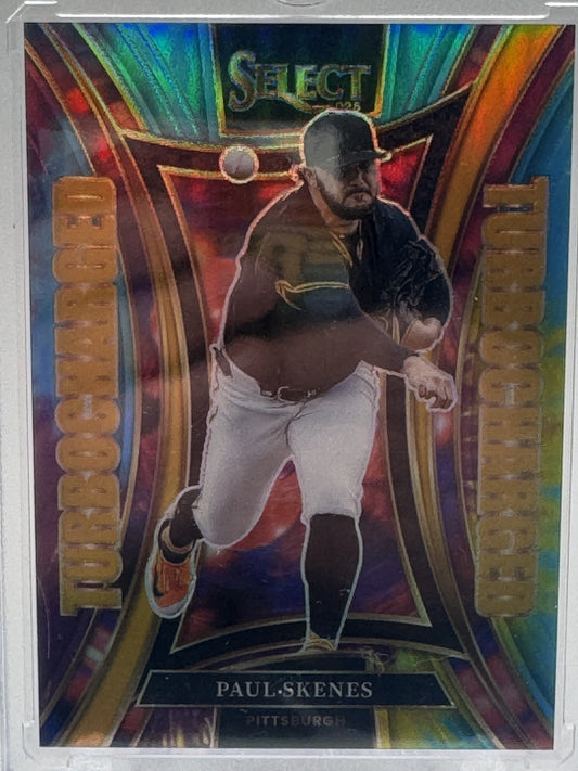 2024 Panini Select #11 Paul Skenes Turbo Charged Tie-Dye Prizms #/25