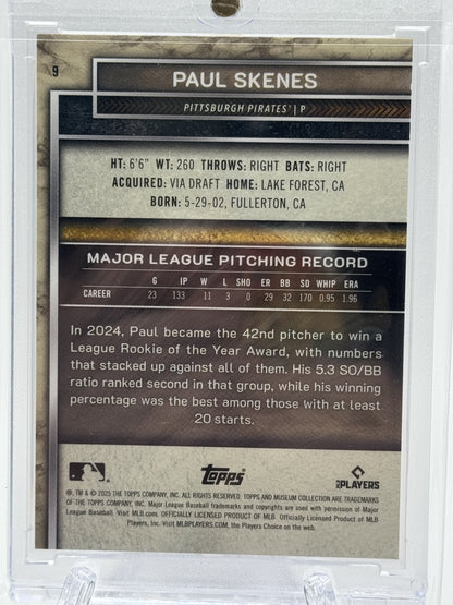 2025 Topps Museum Collection #9 Paul Skenes Bronze # 25/35