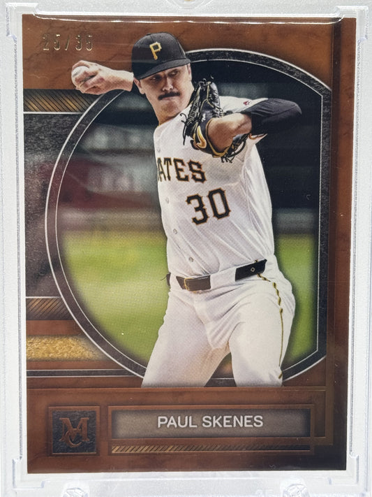 2025 Topps Museum Collection #9 Paul Skenes Bronze # 25/35