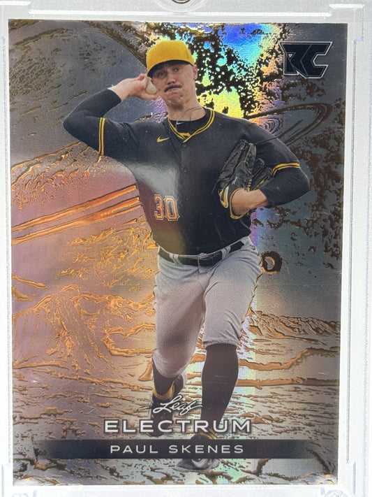 2024 Leaf Electrum #82 Paul Skenes Silver Board with Gold Foil # 3/3