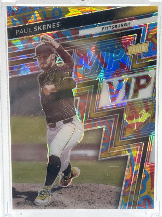 2025 Panini NC Gold Pack VIP #42 Paul Skenes National Sparkle # 27/45