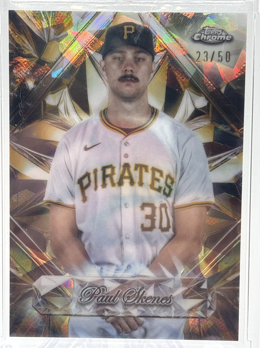 2025 Topps Chrome Sapphire Edition #SS-9 Paul Skenes Sapphire Gold # 23/50