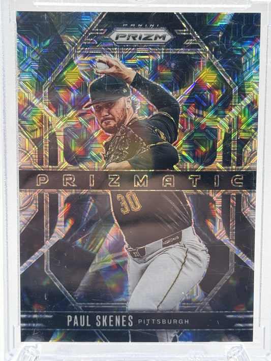 2025 Panini Prizm #7 Paul Skenes Prizmatic Green Pulsar Prizms # 3/25