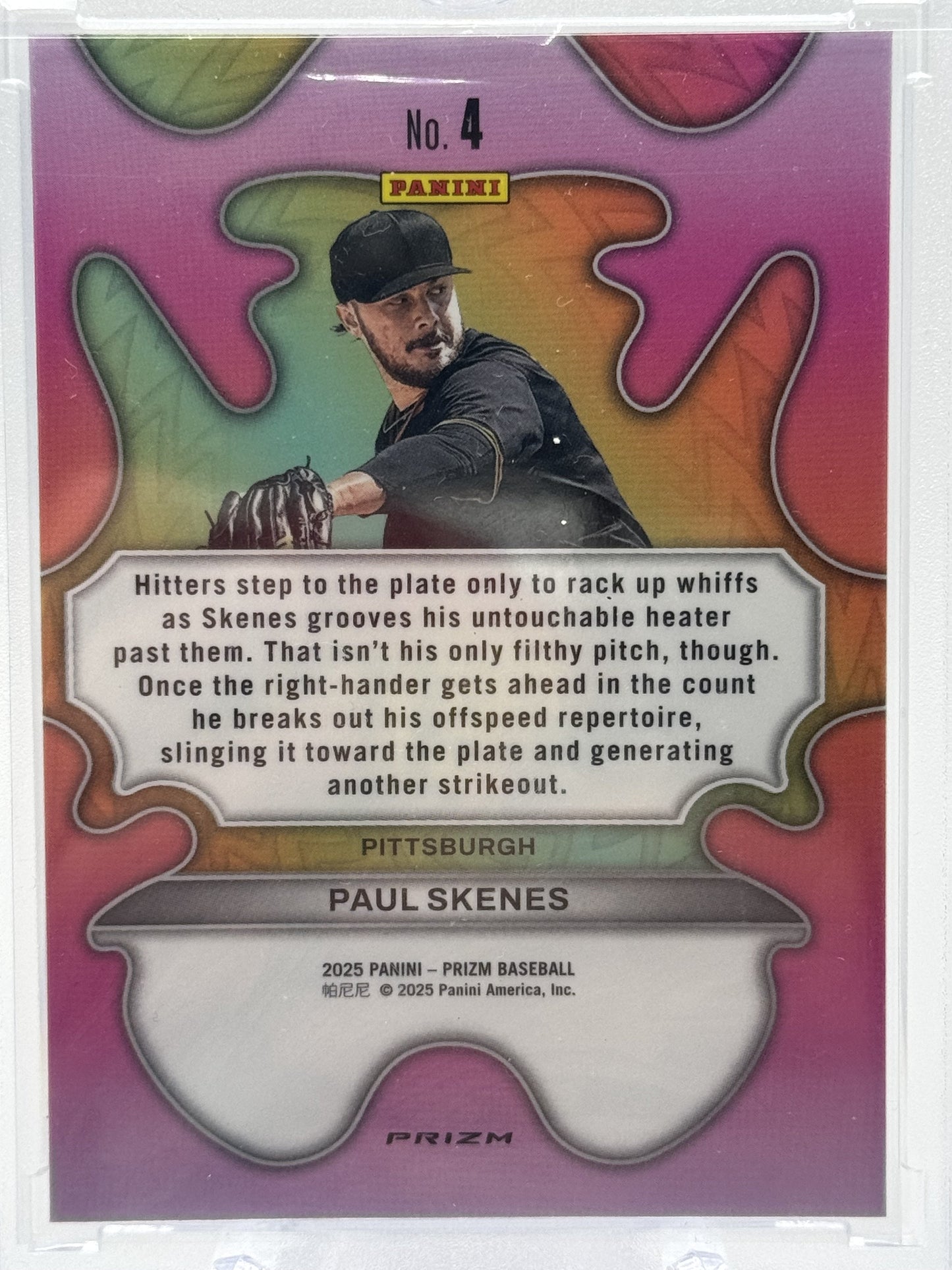 2025 Panini Prizm #4 Paul Skenes Groovy
