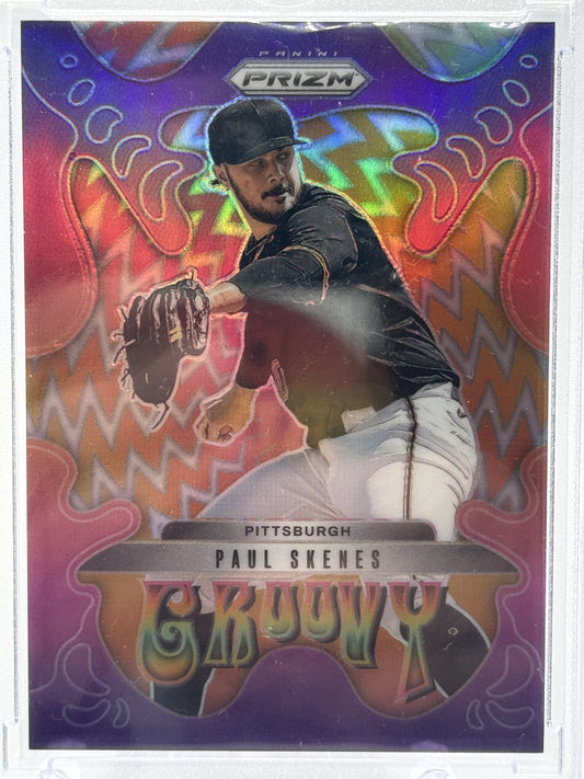 2025 Panini Prizm #4 Paul Skenes Groovy