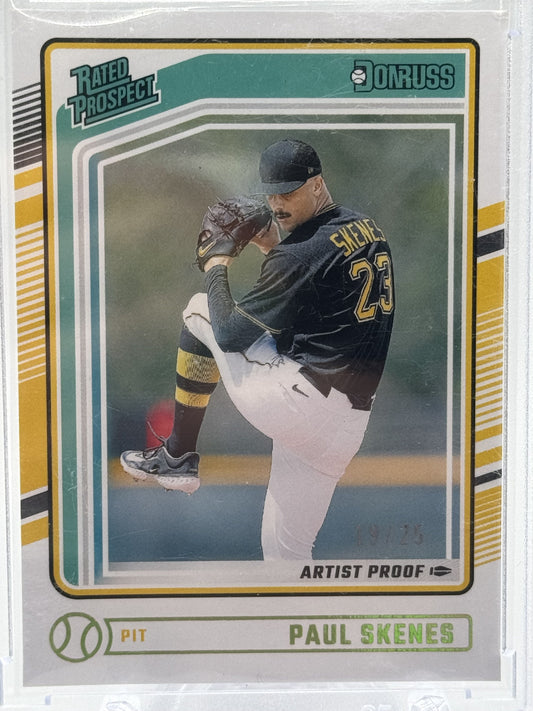 2024 Donruss #131 Paul Skenes Artist Proofs # 19/25