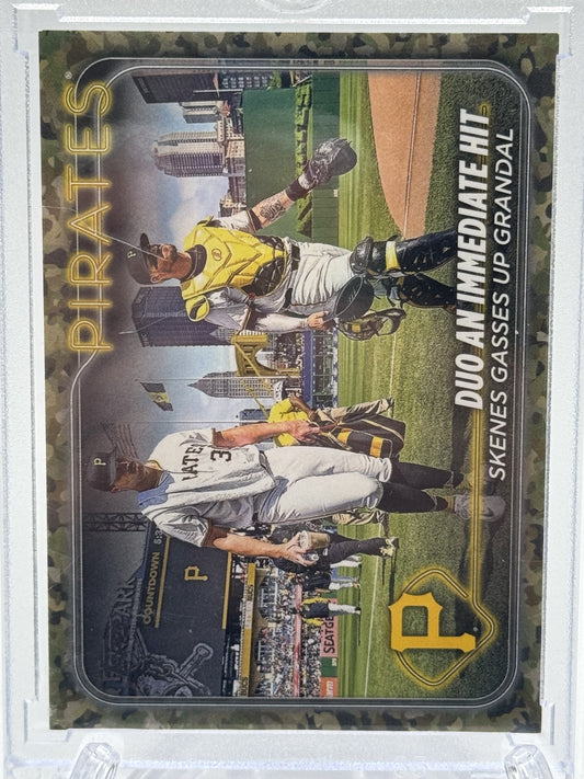 2024 Topps Update #US160 Duo Grandal ( Grandal / Paul Skenes) Camo # 12/25