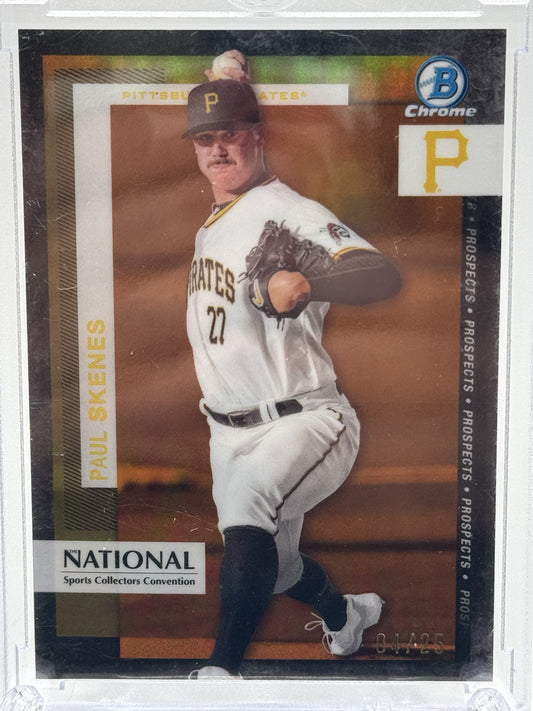 2024 Topps Chrome NSCC #TP-4 Paul Skenes Bowman Chrome Orange Ref # 4/25