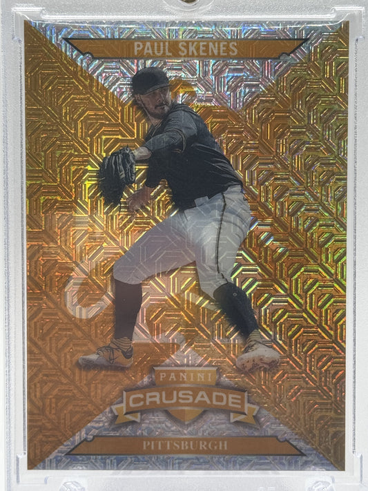 2025 Panini Crusade #93 Paul Skenes Crusade Gold Mojo # 2/10