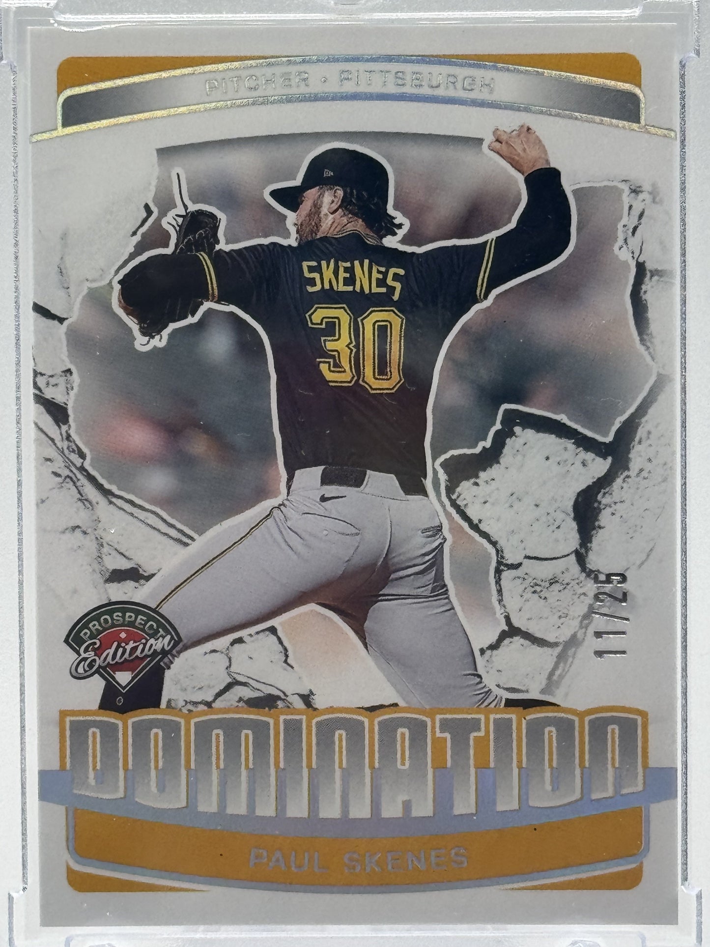 2025 Panini Prospect Edition #10 Paul Skenes Domination - Holo Silver # 11/25